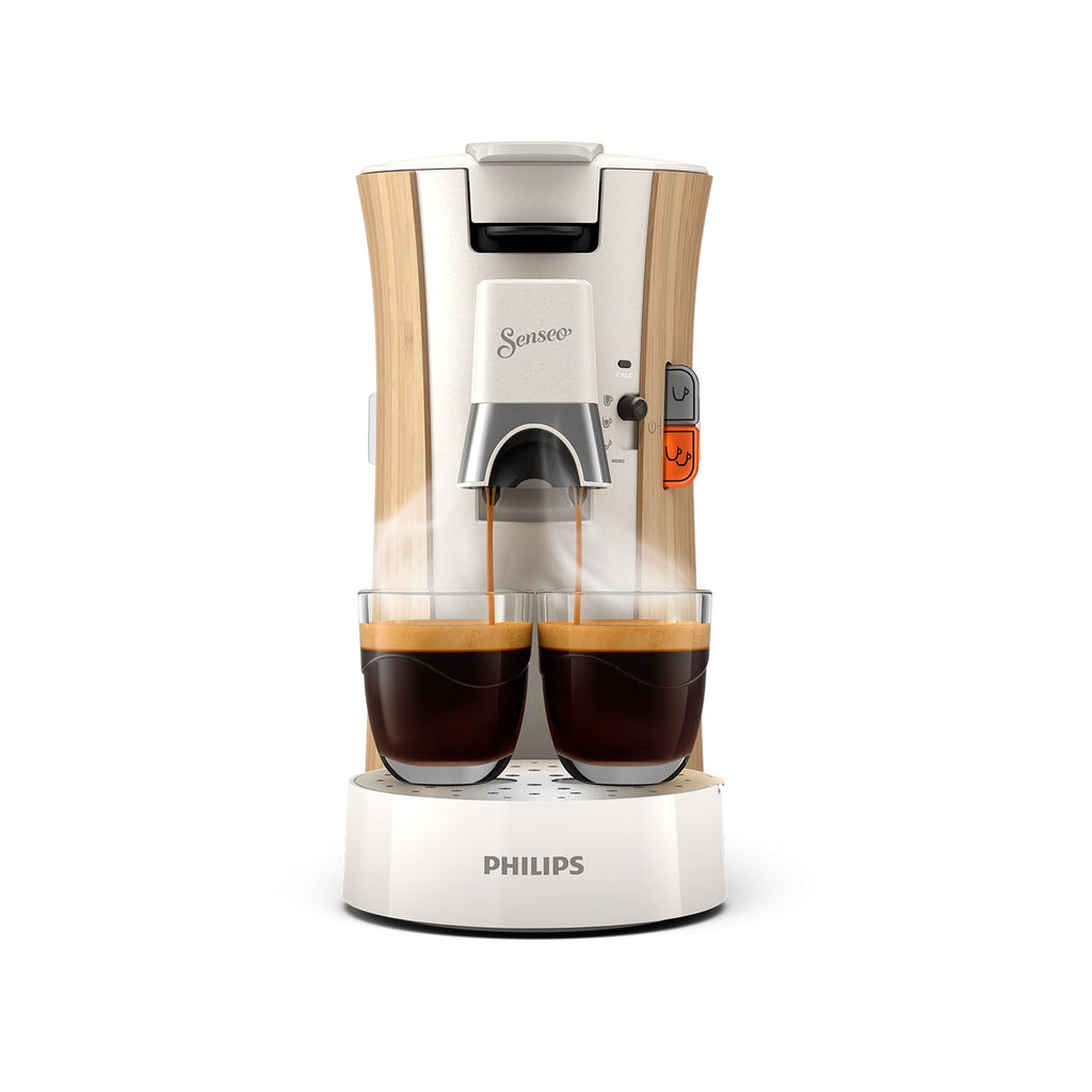 Machine à Café Dosettes Senseo Select – 3 Intensités, Crema Plus, Fonction Mémo, Blanc Soie | CSA240/06