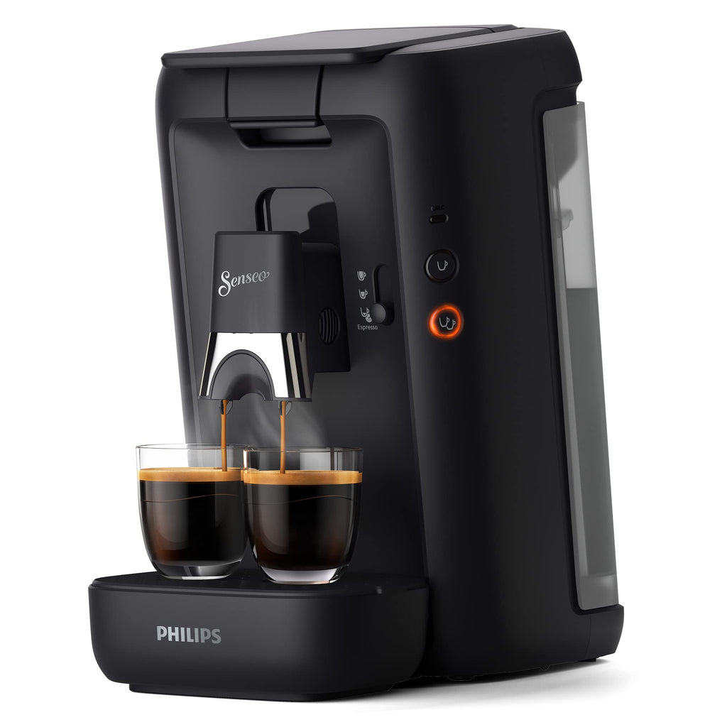 Machine à Café Dosettes Senseo Maestro – Réservoir 1,2L, Sélection Intensité, Fonction Mémo, Produit Vert, Noir | CSA260/61