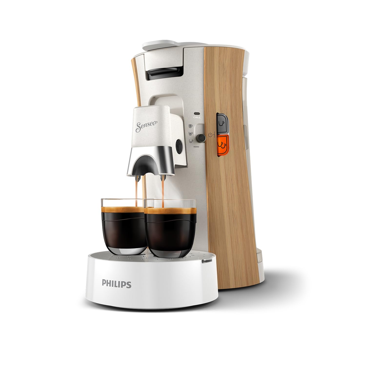 Machine à Café Dosettes Senseo Select – 3 Intensités, Crema Plus, Fonction Mémo, Blanc Soie | CSA240/06