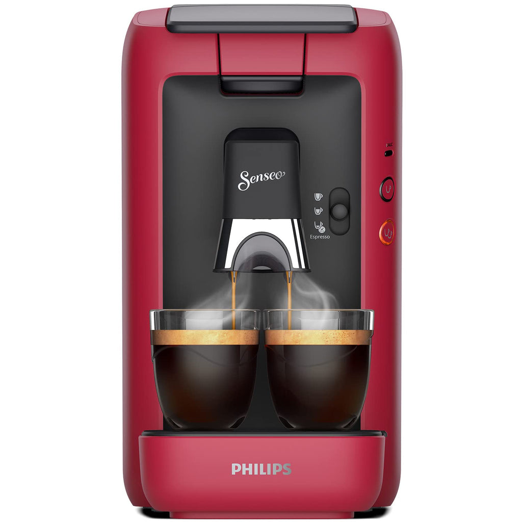 Machine à Café Dosettes Senseo Maestro – Réservoir 1,2L, Sélection Intensité, Fonction Mémo, Produit Vert, Rouge | CSA260/91