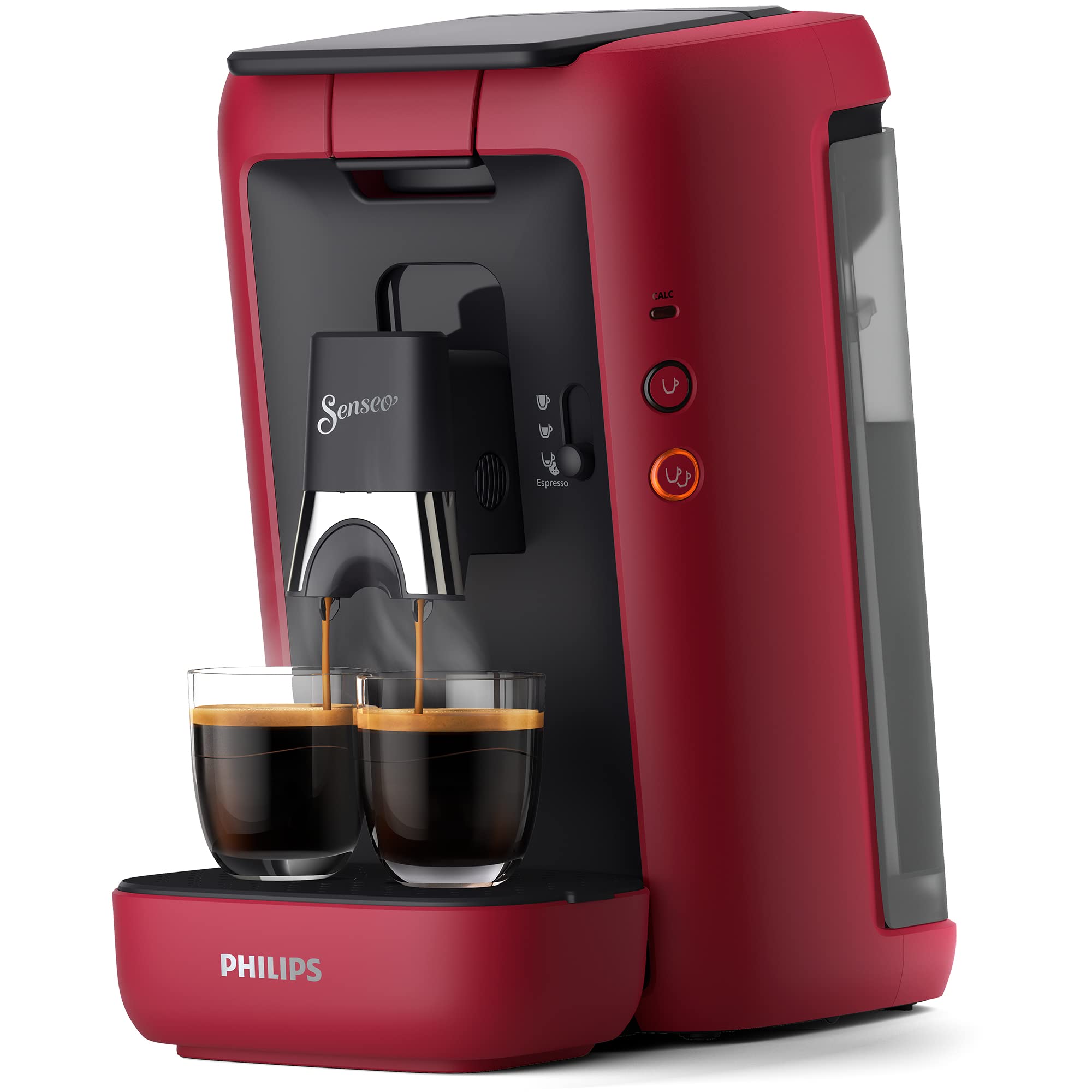 Machine à Café Dosettes Senseo Maestro – Réservoir 1,2L, Sélection Intensité, Fonction Mémo, Produit Vert, Rouge | CSA260/91