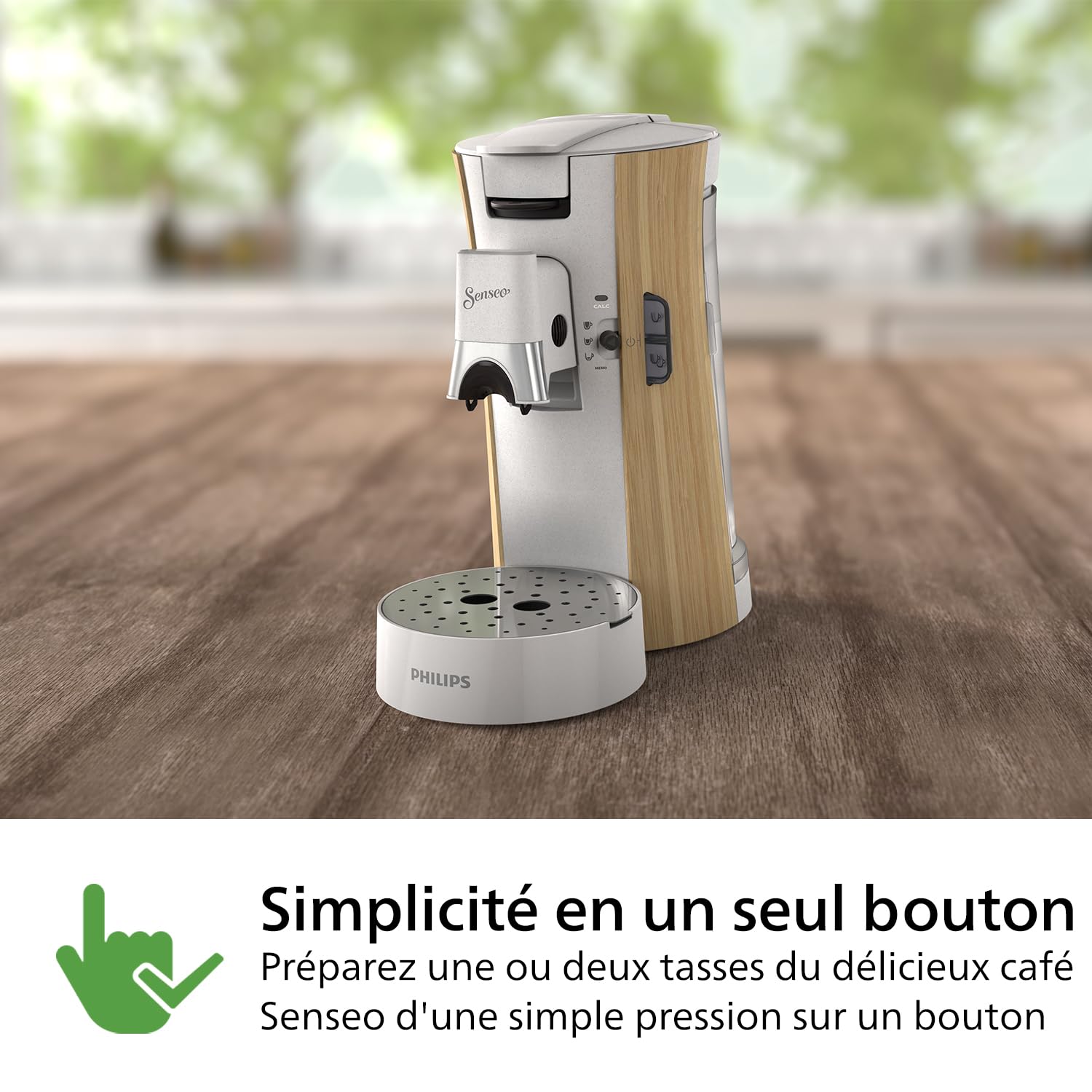 Machine à Café Dosettes Senseo Select – 3 Intensités, Crema Plus, Fonction Mémo, Blanc Soie | CSA240/06