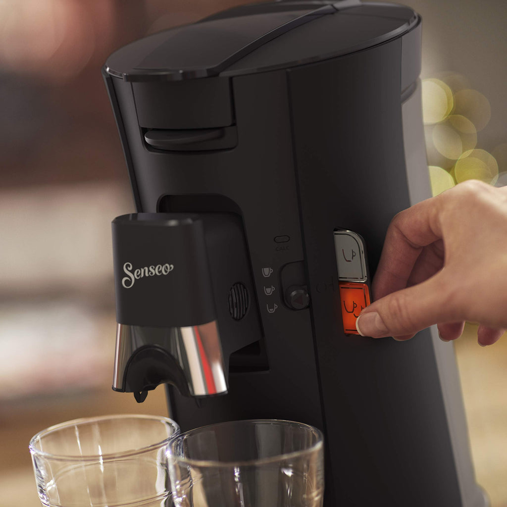 Machine à Café Dosettes Senseo Select – Sélection Épaisseur du Café, Fonction Mémo, Crema Plus, Noir | CSA240/60