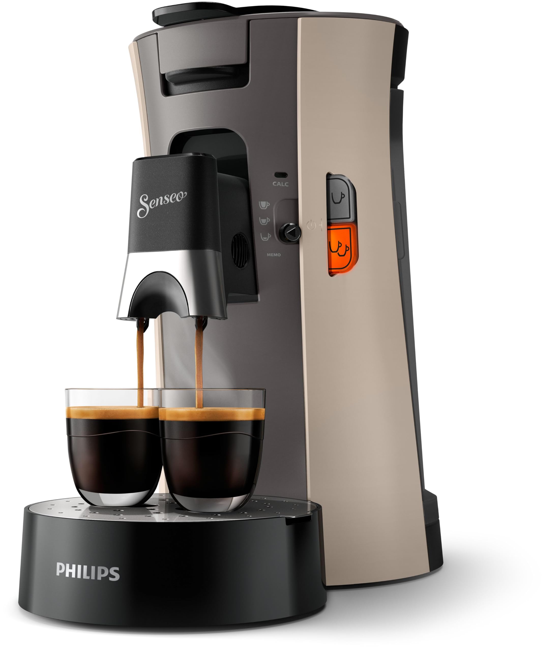 Machine à Café Dosettes Senseo Select Eco – Intensity Plus, Crema Plus, Fonction Mémo, Nougat | CSA240/31