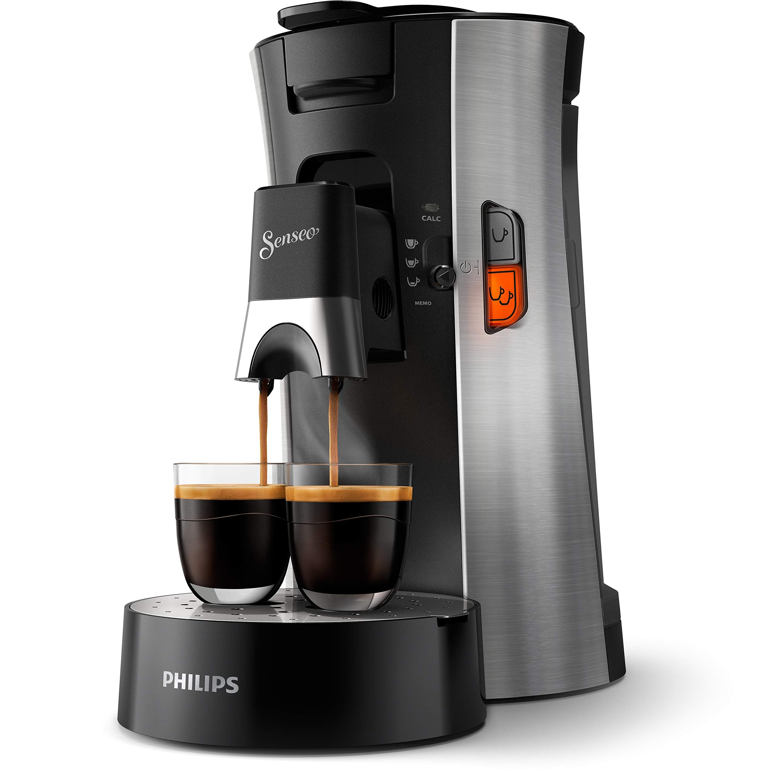 Machine à Café Dosettes Senseo Select – Intensity Plus, Crema Plus, Bec Verseur Métallique, Sauge | CSA250/11